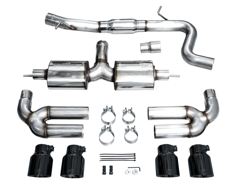 AWE Tuning 3015-43897 AWE 22-24 Audi 8Y S3 Touring Edition Exhaust - Diamond Black Tips