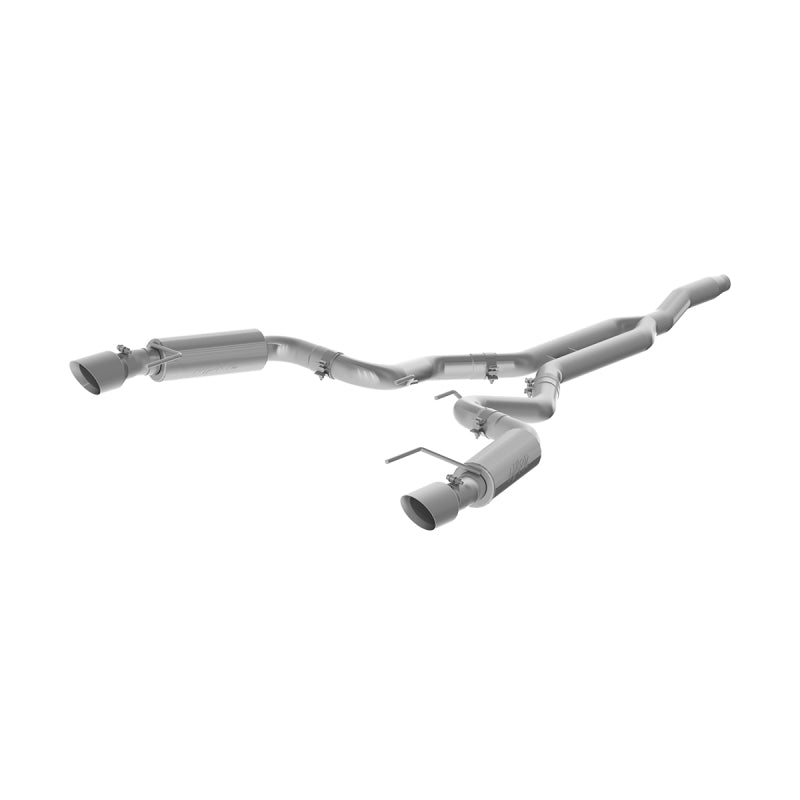 MBRP S7275409 15-18 Ford Mustang EcoBoost 2.3L T409 3in Cat Back Dual Split Rear Exit (Race Version)