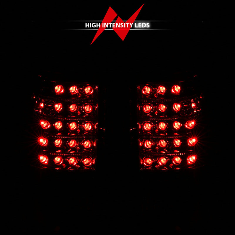 ANZO 311010 1999-2007 Chevrolet Silverado 1500 LED Taillights Red/Clear