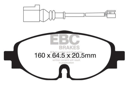 EBC DP42150R 14+ Audi A3 1.8 Turbo Yellowstuff Front Brake Pads
