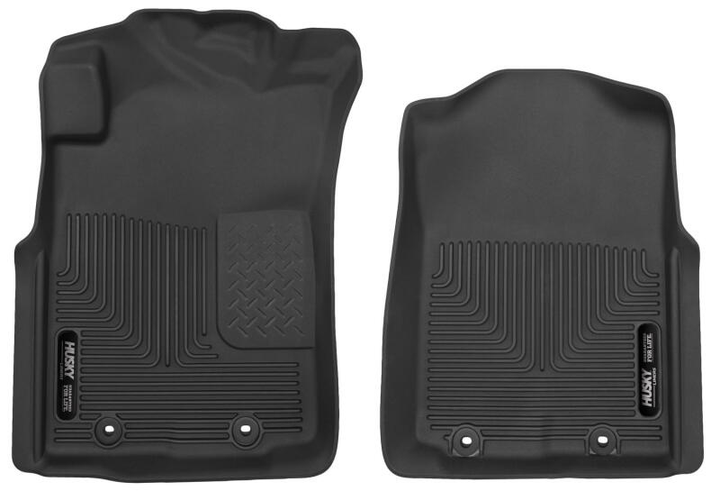 Husky Liners 53701 12-14 Toyota Tacoma Pickup(Crew / Ext / Std Cab) X-Act Contour Black Front Floor Liners