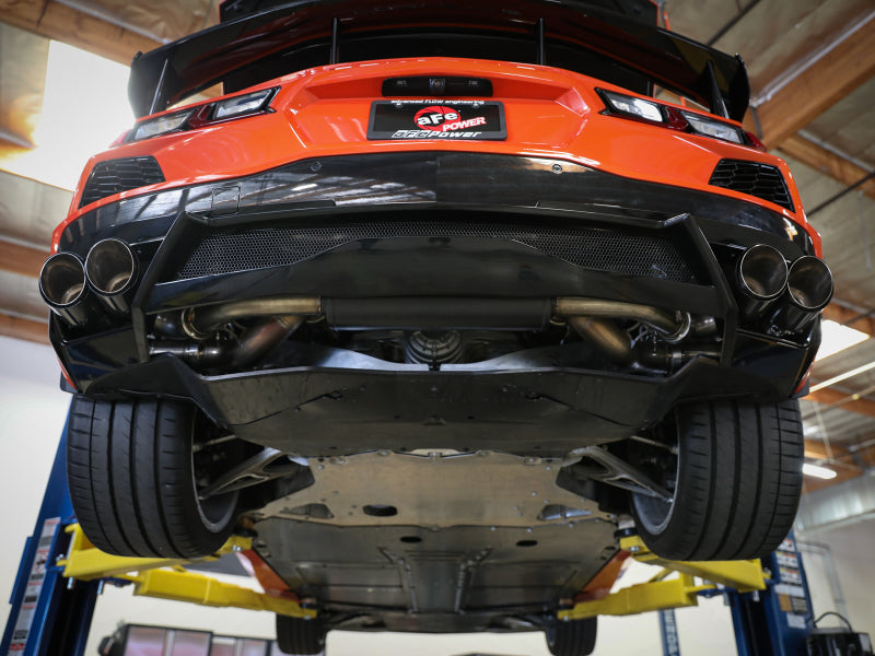 aFe 49-34124-C MACH Force-Xp 3in to 2-1/2in 304SS Cat-Back 2020 Chevy Corvette (C8) 6.2L - Carbon Fiber Tip