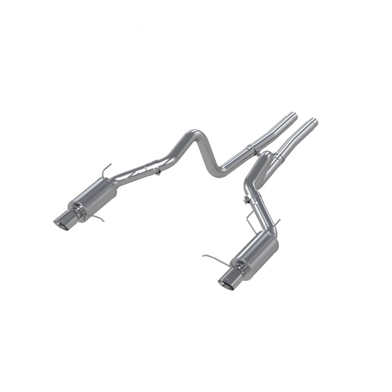 MBRP S7258409 11-14 Ford Mustang GT 5.0L Dual Split Rear Street Version T409 3in Cat Back Exhaust System