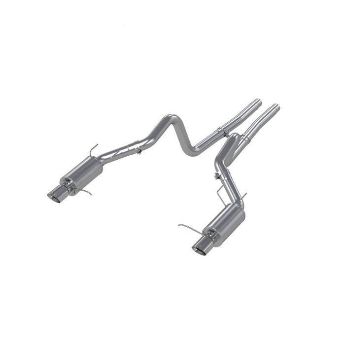 MBRP S7258409 11-14 Ford Mustang GT 5.0L Dual Split Rear Street Version T409 3in Cat Back Exhaust System