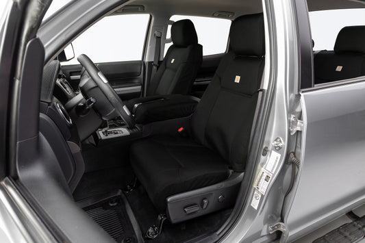 Covercraft GTT4315ABCOBK 22-24 Toyota Tundra Carhartt Super Dux PrecisionFit Custom Front Row Seat Covers - Black