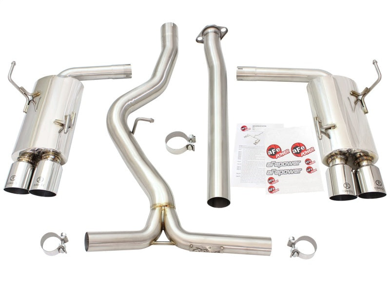 aFe 49-36801-P Takeda 3in SS Exhaust Cat-Back 15-16 Subaru WRX/STI 2.0L/2.5L Polished Tips