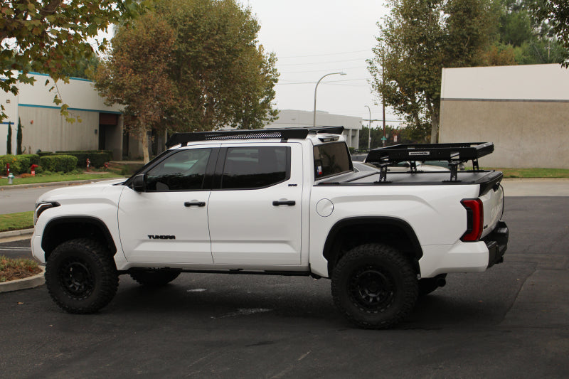 Go Rhino 5933180T 22-23 Toyota Tundra CrewMax Ceros Low Profile Roof Rack - Tex. Blk