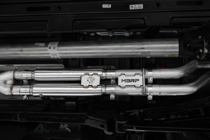 MBRP S51543CF 2021 RAM TRX 6.2 S/C 3in Catback Dual Rear Carbon Fiber Tips(Race)- T304