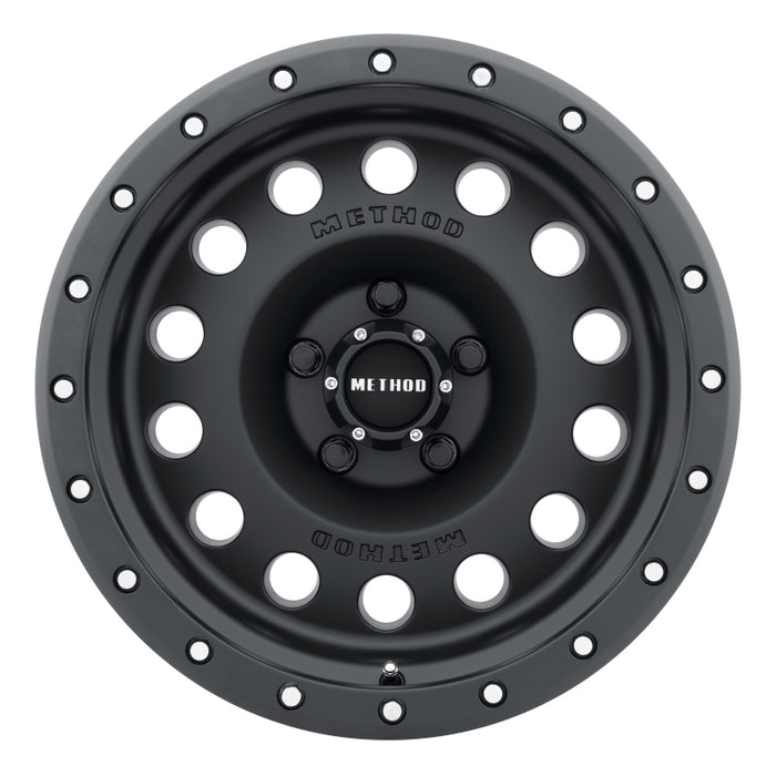 Method Wheels MR30778550500 Method MR307 Hole 17x8.5 0mm Offset 5x5 94mm CB Matte Black Wheel