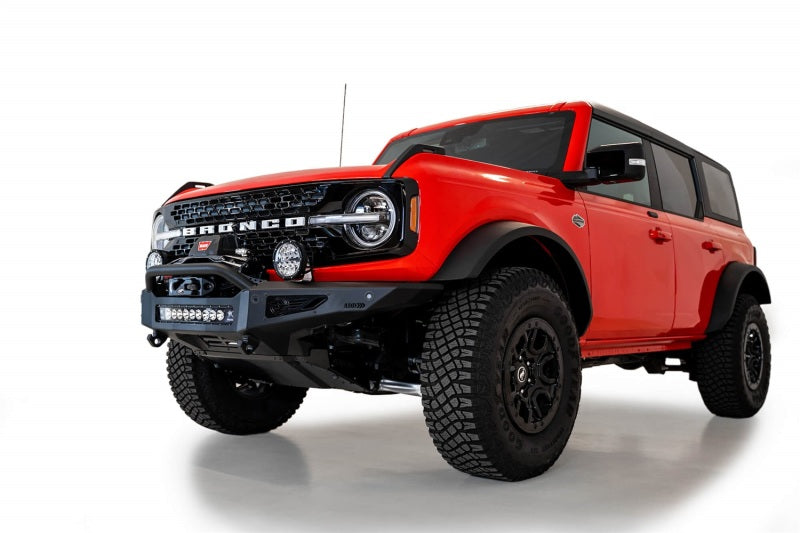 Addictive Desert Designs F230181060103 2021+ Ford Bronco Rock Fighter Front Bumper - Hammer Black