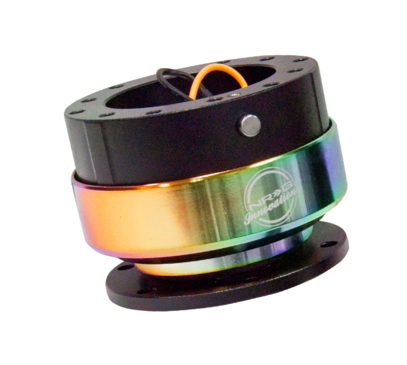 NRG SRK-200BK-MC Quick Release Gen 2.0 - Black Body / Neochrome Ring