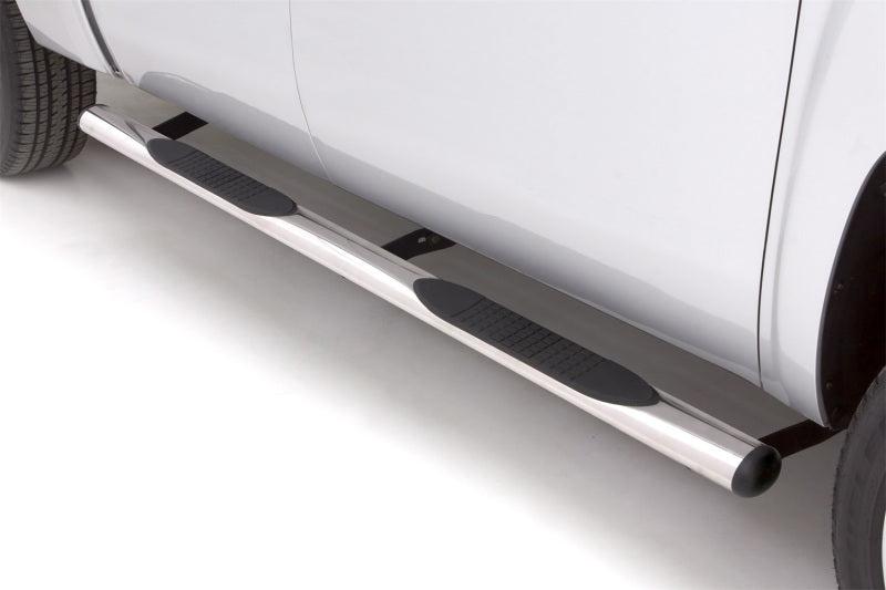 LUND 23578176 Lund 05-23 Nissan Frontier Crew Cab 4in. Oval Straight SS Nerf Bars - Polished