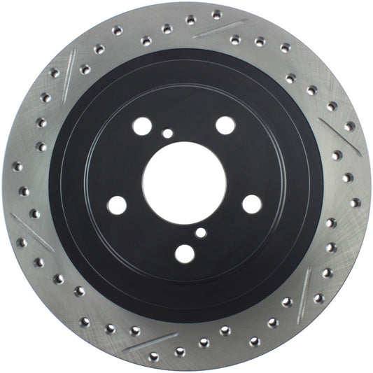 Stoptech 127.47025R StopTech 06-07 Subaru Impreza WRX (Exc STi) Slotted & Drilled Right Rear Rotor