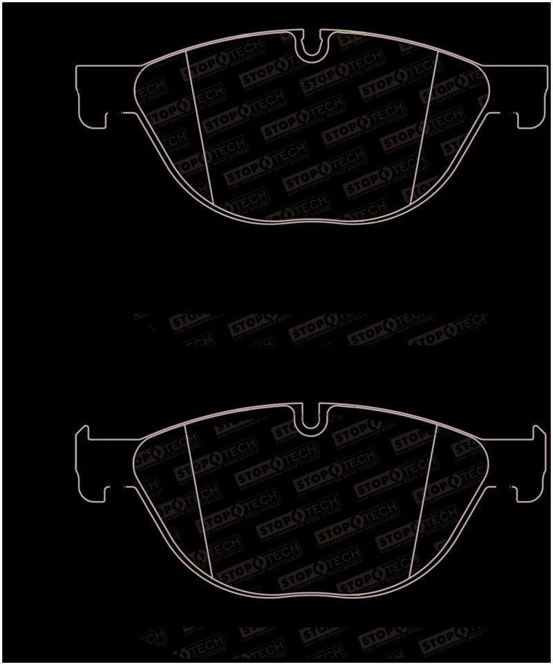 Stoptech 308.14090 StopTech 09-17 BMW 5-Series Street Brake Pads w/Shims - Front