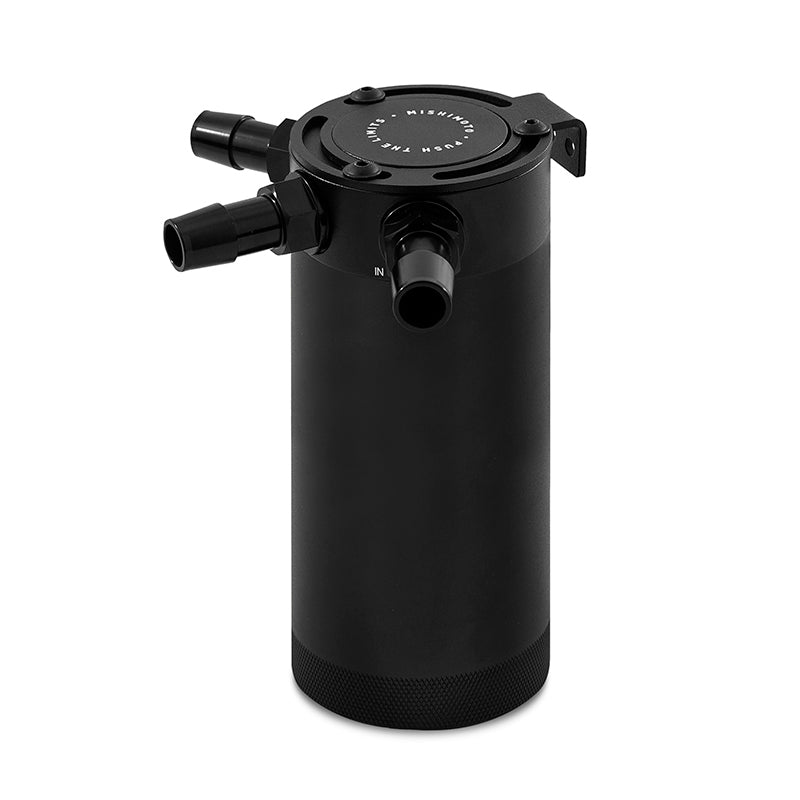 Mishimoto MMBCC-CBTHR-XLBK Compact Baffled Oil Catch Can - 3-Port