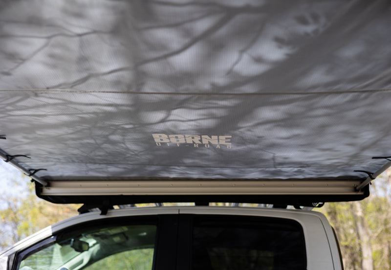 Mishimoto BNAW-79-98GR Borne Rooftop Awning 79in L x 98in D Grey