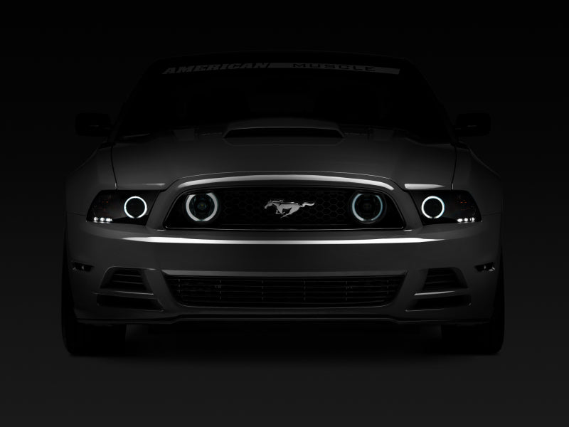 Raxiom 49177 13-14 Ford Mustang GT CCFL Halo Fog Lights (Smoked)