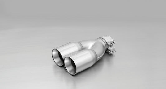 Remus 0007 04G 2005 Seat Toledo 1.6L 76mm Straight Cut Chromed Tail Pipe (Single)