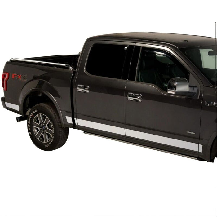 Putco 3751418 09-14 Ford F-150 Super Crew Cab 5.5 Box - 7in Wide - 12pcs Pro Stainless Steel Rocker Panels