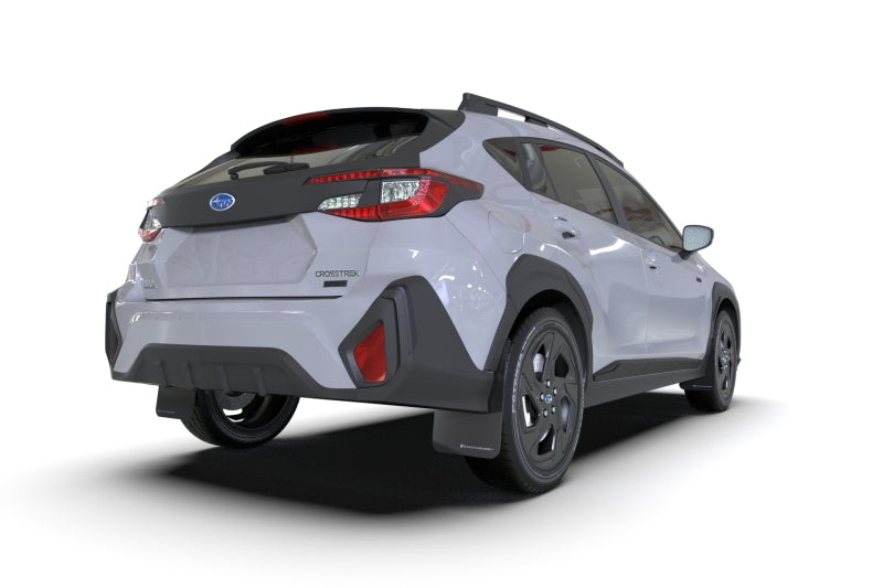 Rally Armor MF106-UR-BLK-NB 24-25 Subaru Crosstrek Black UR Mud Flap Light Blue Logo