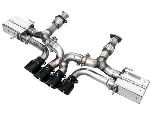 AWE Tuning 3025-43906 AWE 2023 C8 Corvette Z06 SwitchPath Cat-Back Exhaust - Diamond Black Tips