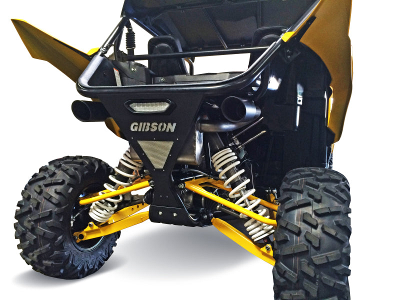 Gibson 98030 16-17 Yamaha YXZ1000R Base 2.25in Dual Exhaust - Black Ceramic
