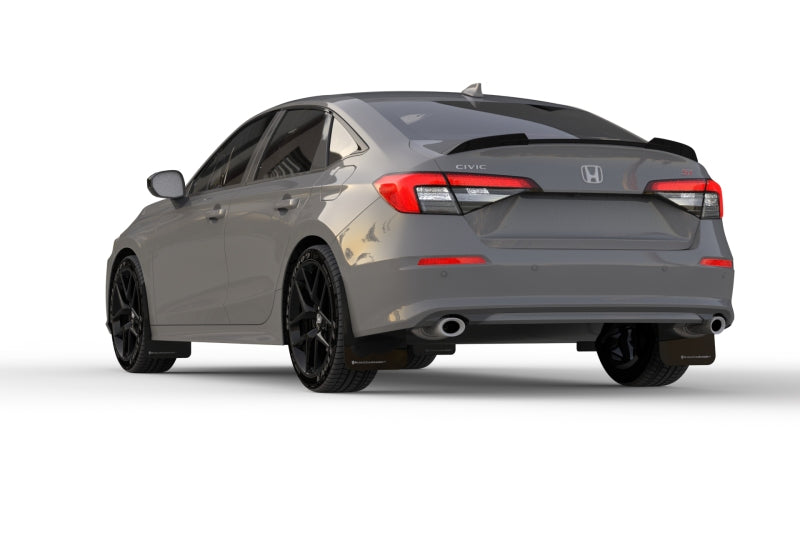 Rally Armor MF90-UR-BLK/BL 22-25 Honda Civic/Civic Si/Sport Black UR Mud Flap w/Blue Logo