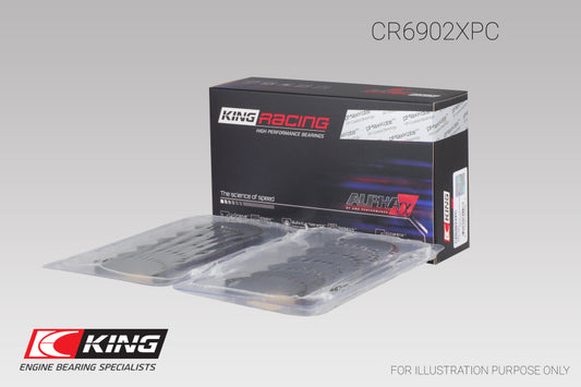 King Engine Bearings CR6902XPC0.25 Nissan VQ35HR/VQ37VHR/VR30DTT pMaxKote Rod Bearing Set - Size +.25mm