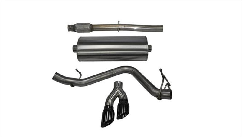 CORSA Performance 14848BLK Corsa 14-17 Chevy Silverado 5.3L V8 CC / SB 3in Single Side Exit Touring Cat-Back Exhaust Black Tips