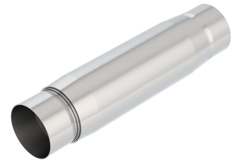 Borla 400939 CrateMuffler Resonator Option 3in Center/Center 3.5in Round x 10in - Null Sound Center/Center
