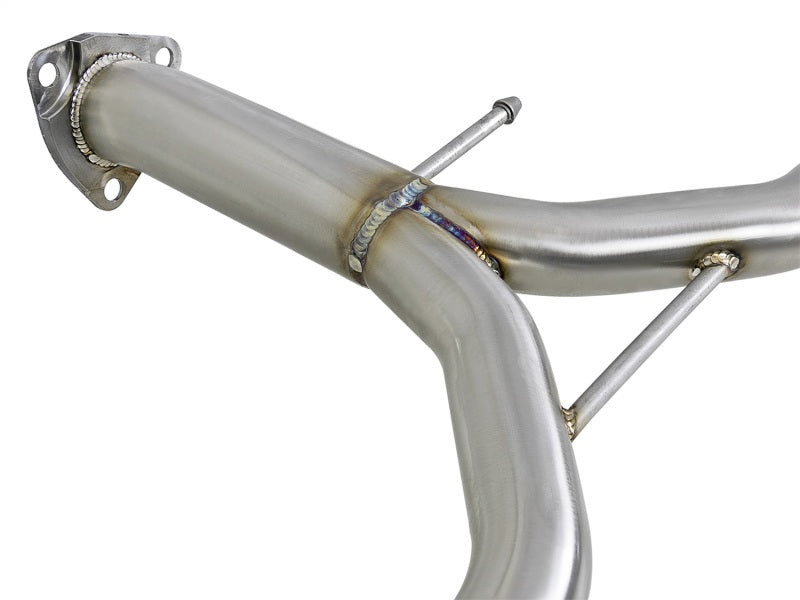 aFe 49-36604-B Takeda 2.25-1.75in 304 SS Axle-Back Exhaust w/ Black Tips 13-17 Honda Accord Sport Sedan I4-2.4L