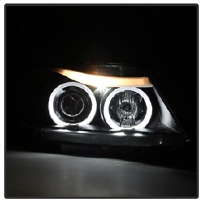 SPYDER 5009005 Spyder BMW E90 3-Series 06-08 Projector LED Halo Amber Reflector Rplc Bulb Blk PRO-YD-BMWE9005-AM-BK