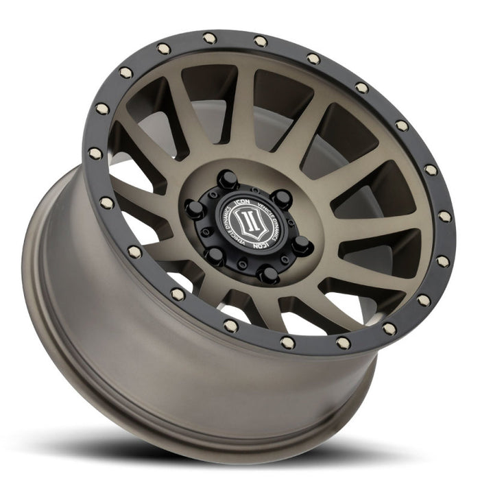 ICON 2017857345BR Compression 17x8.5 5x5 -6mm Offset 4.5in BS 71.5mm Bore Bronze Wheel