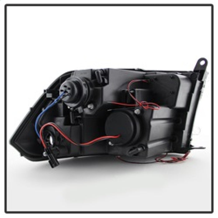 SPYDER 5010056 Spyder Dodge RAM 1500 09-14 10-14 Projector Headlights Halogen- LED Halo LED- Smke PRO-YD-DR09-HL-SM