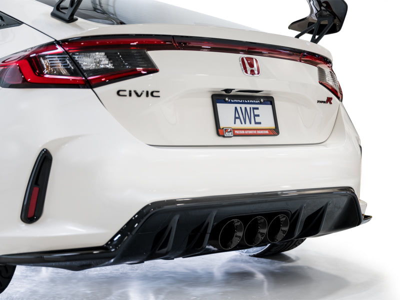 AWE Tuning 3020-53287 2023 Honda Civic Type R FL5 Track Edition Exhaust w/ Triple Diamond Black Tips