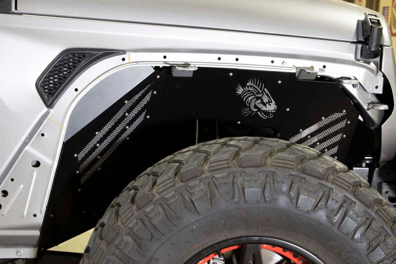 Fishbone Offroad FB33193F 2018+ Jeep Wrangler/Gladiator - Black Powdercoat Front Inner Fenders