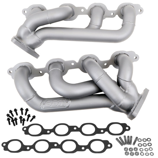 BBK 4047 14-18 GM Truck 5.3/6.2 1 3/4in Shorty Tuned Length Headers - Titanium Ceramic