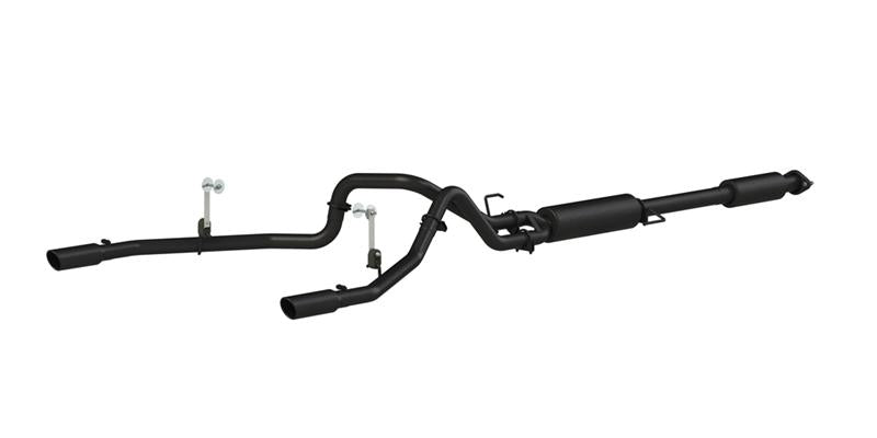 MBRP S5258BLK 2015 Ford F-150 5.0L 3in Cat Back Dual Split Rear Exit Black Exhaust System