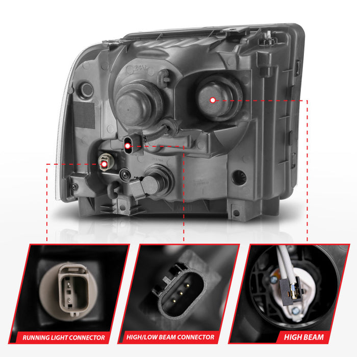 ANZO 111551 ANZ LED/Projector Headlights