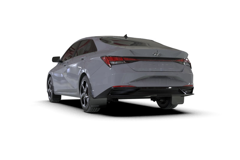 Rally Armor MF69-UR-BLK-GRY 21-23 Hyundai Elantra Black UR Mud Flap w/Grey Logo