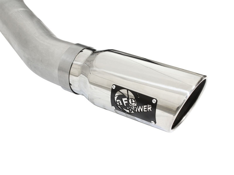 aFe 49-03069-P Atlas Exhausts 4in Cat-Back Aluminized Steel Exhaust 2015 Ford F-150 V6 3.5L (tt) Polished Tip