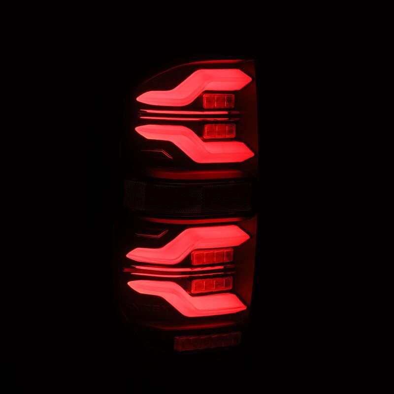 AlphaRex 672030 14-21 Toyota Tundra LUXX LED Taillights Alpha Blk w/Activ Light/Seq Signal