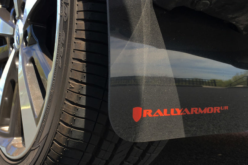 Rally Armor MF45-UR-BLK/SIL 17-23 Subaru Impreza 4D/5D Black UR Mud Flap w/Silver Logo