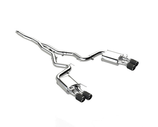 MBRP S72233CF 18-22 Ford Mustang 2.3L Ecoboost 3in Cat-Back Exhaust w/ Quad Carbon Fiber SS Tips - T304