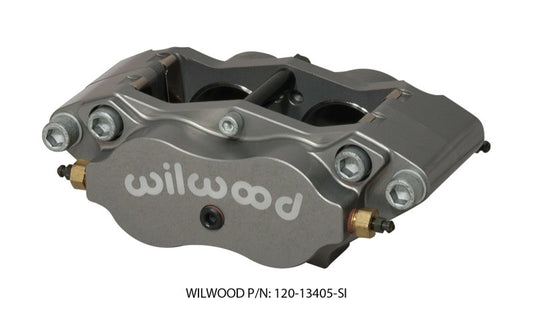 Wilwood 120-13405-SI Caliper-Billet Narrow Dynalite Radial Mount 1.75in Piston/.38in Disc