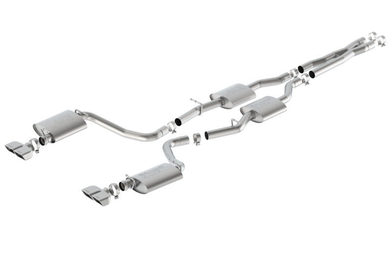 Borla 140627 15-16 Dodge Challenger R/T 5.7L Dual Rectangle Angle Cut Dual Split Rear Exit S-Type Exhaust