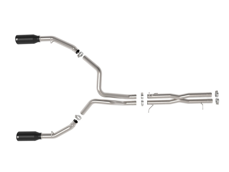 aFe 49-32087-B 2025 Dodge RAM 1500 Vulcan Series 304 Stainless Steel Cat-Back Exhaust System w/ Black Tip