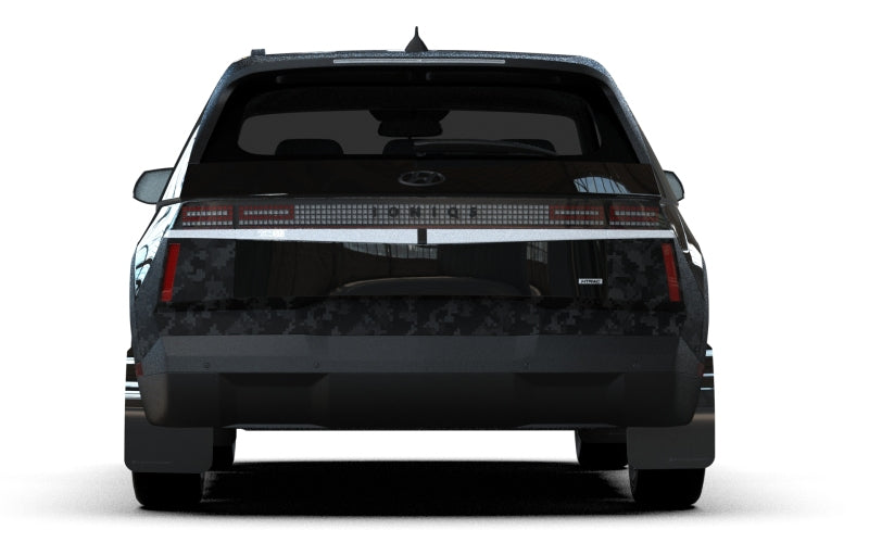 Rally Armor MF127-BAT-BLK-SIL 2025 Hyundai Ioniq 5 XRT Black Mud Flap Silver Battery Logo