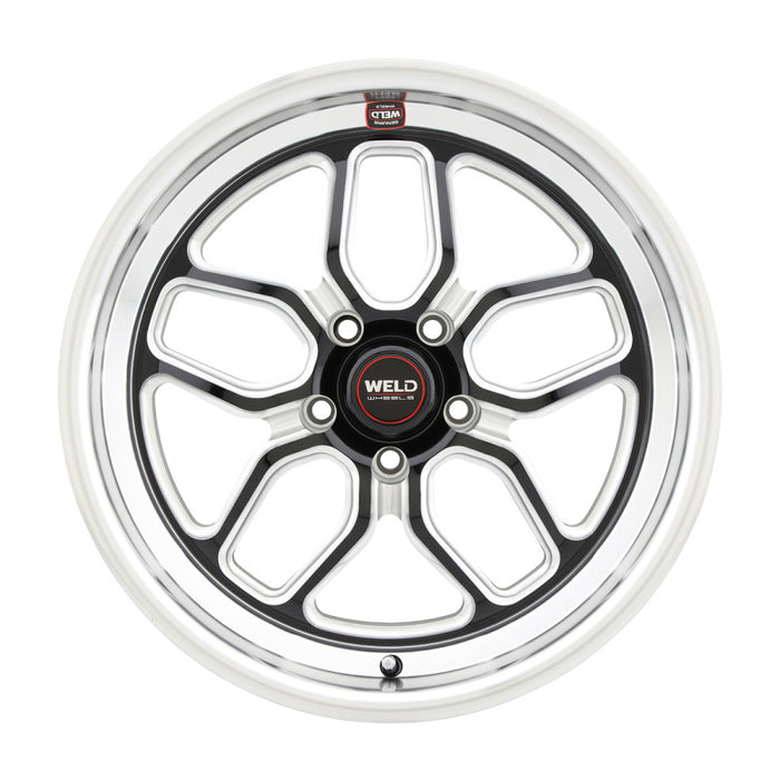 Weld S10788073450 S107 18X8 Laguna 5X127 ET00 BS4.50 Gloss Black MIL Dia 78.1