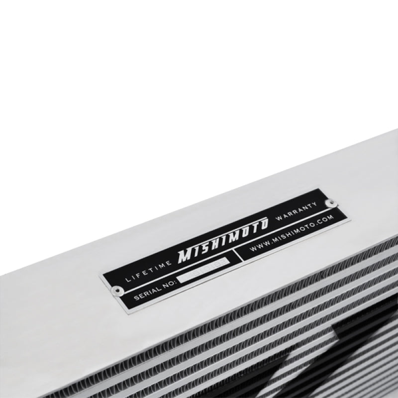 Mishimoto MMINT-UR Universal Silver R Line Intercooler Overall Size: 31x12x4 Core Size: 24x12x4 Inlet / Outle